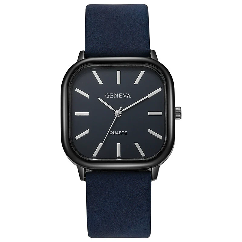 Universal Fashionable Square Quartz Watch With Pu Strap Stainless Steel Buckle And Alloy Material - Image 10