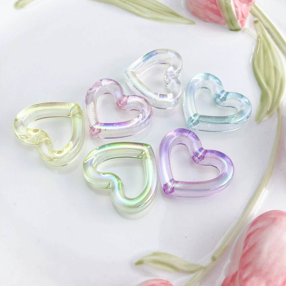Uvplated Acrylic Photo Frame Love Stars Diy Handmade String Beads Mobile Phone Chain Pendant Jewelry Clothing Accessories - Image 10