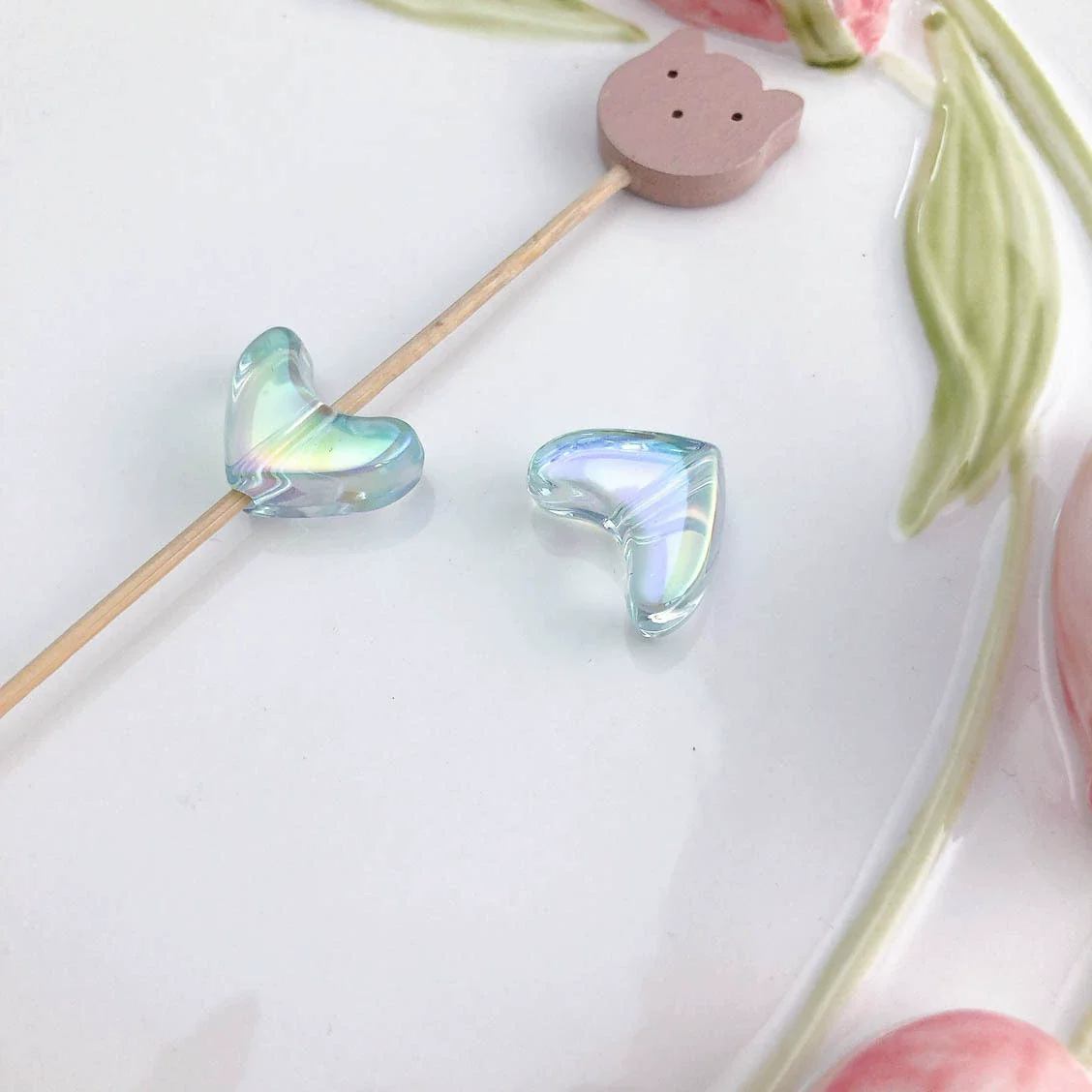 Uvplated Acrylic Photo Frame Love Stars Diy Handmade String Beads Mobile Phone Chain Pendant Jewelry Clothing Accessories - Image 12