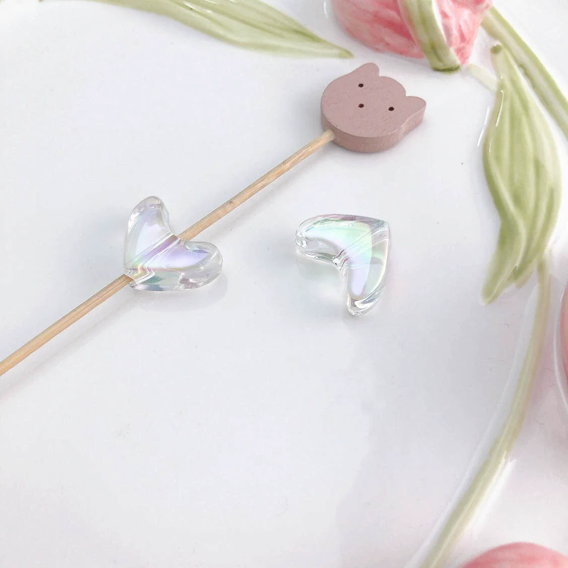 Uvplated Acrylic Photo Frame Love Stars Diy Handmade String Beads Mobile Phone Chain Pendant Jewelry Clothing Accessories - Image 16