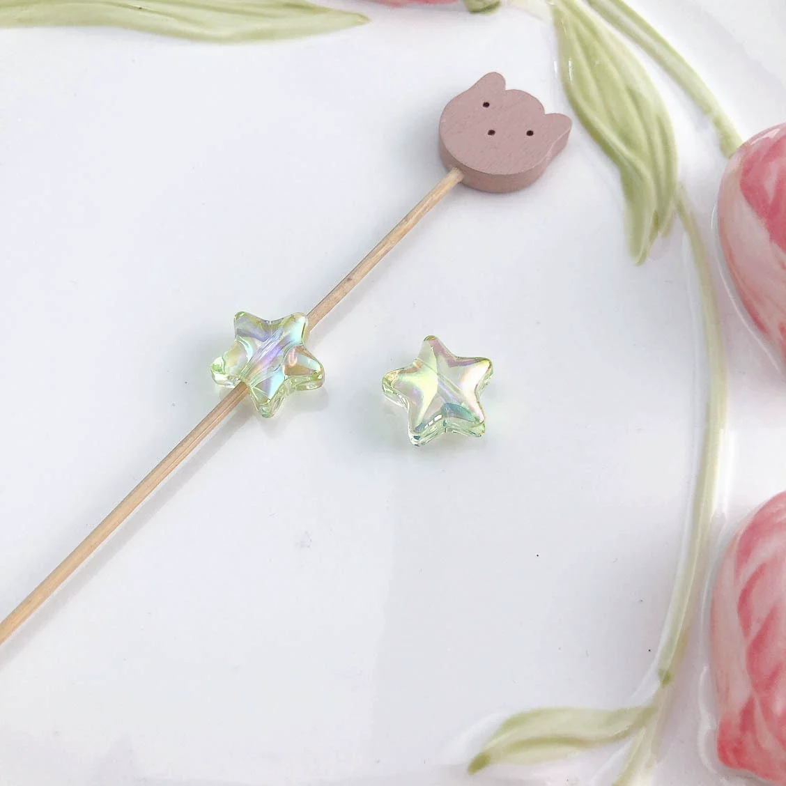 Uvplated Acrylic Photo Frame Love Stars Diy Handmade String Beads Mobile Phone Chain Pendant Jewelry Clothing Accessories - Image 27