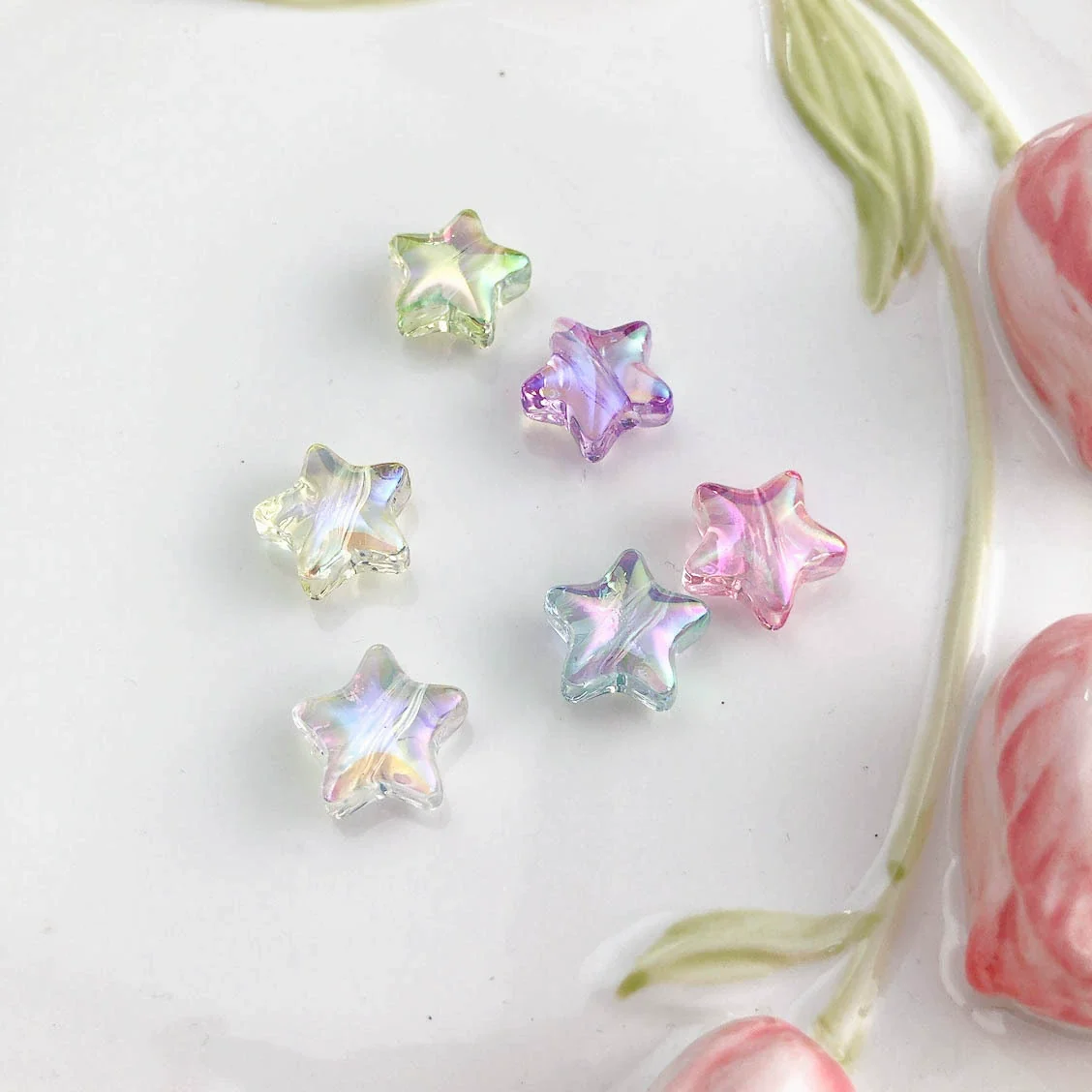 Uvplated Acrylic Photo Frame Love Stars Diy Handmade String Beads Mobile Phone Chain Pendant Jewelry Clothing Accessories - Image 31