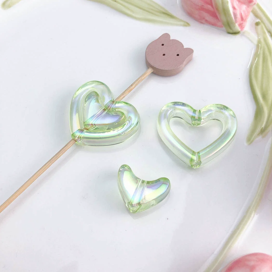 Uvplated Acrylic Photo Frame Love Stars Diy Handmade String Beads Mobile Phone Chain Pendant Jewelry Clothing Accessories - Image 34