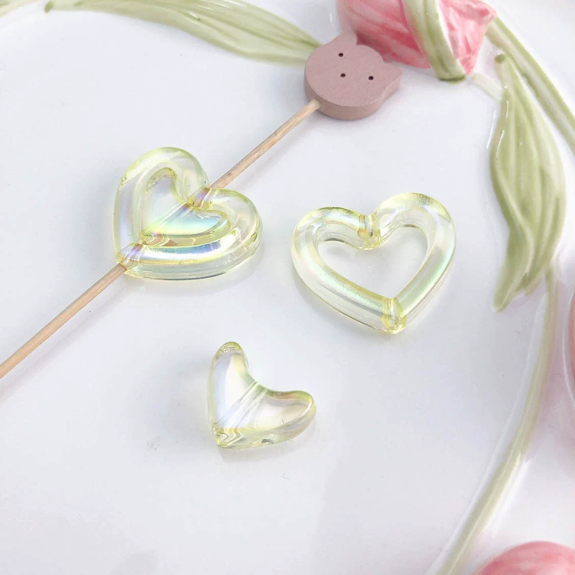 Uvplated Acrylic Photo Frame Love Stars Diy Handmade String Beads Mobile Phone Chain Pendant Jewelry Clothing Accessories - Image 35