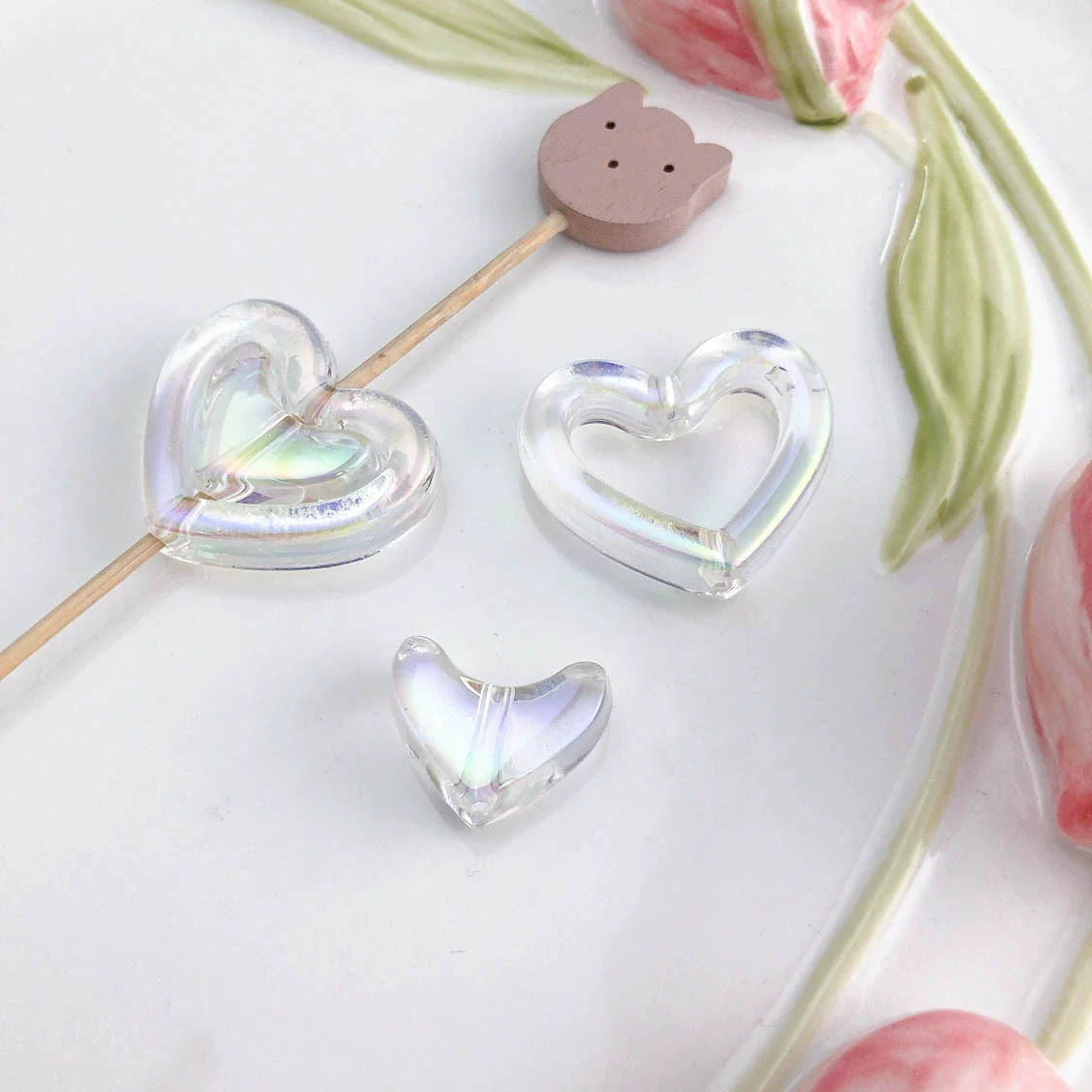 Uvplated Acrylic Photo Frame Love Stars Diy Handmade String Beads Mobile Phone Chain Pendant Jewelry Clothing Accessories - Image 37