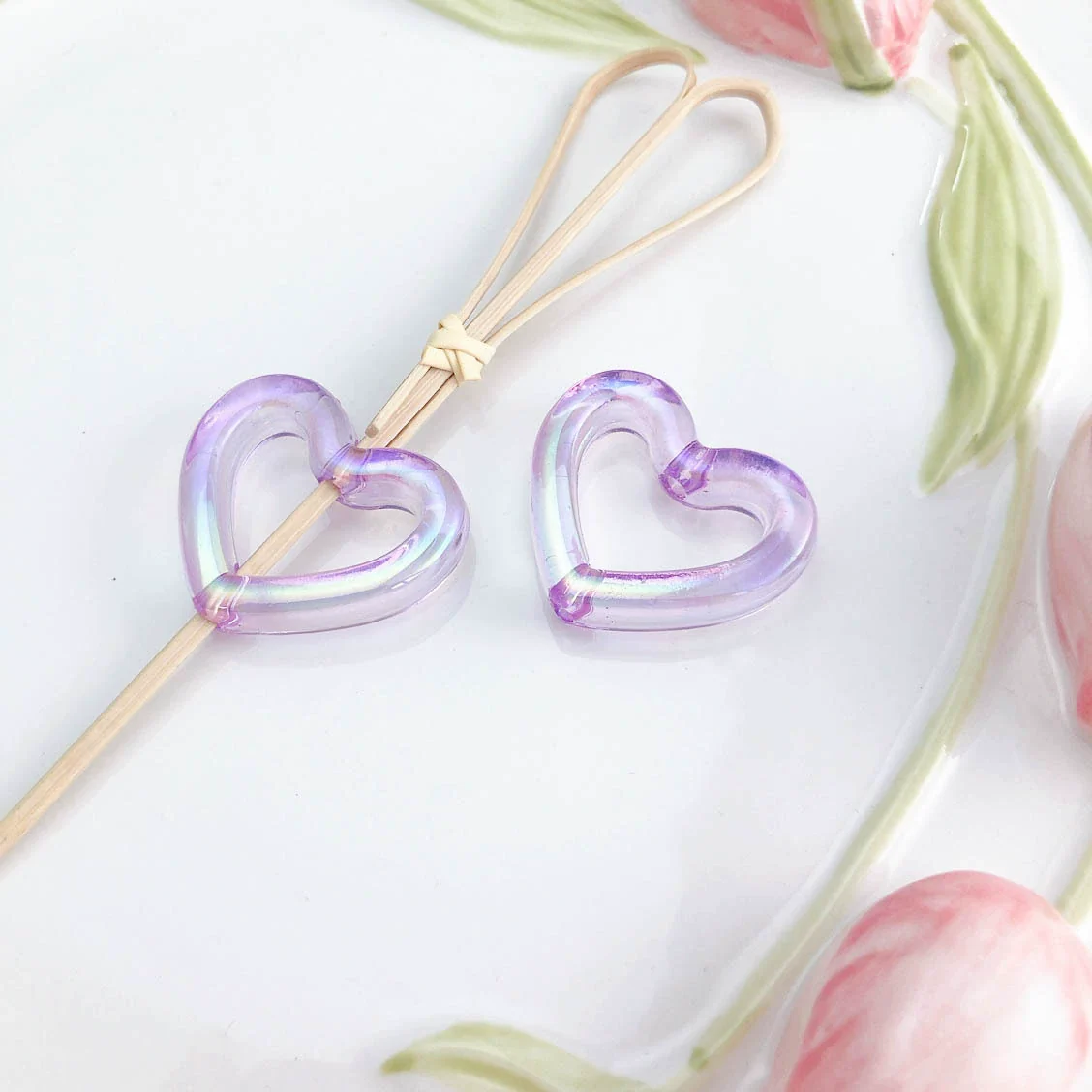 Uvplated Acrylic Photo Frame Love Stars Diy Handmade String Beads Mobile Phone Chain Pendant Jewelry Clothing Accessories - Image 4