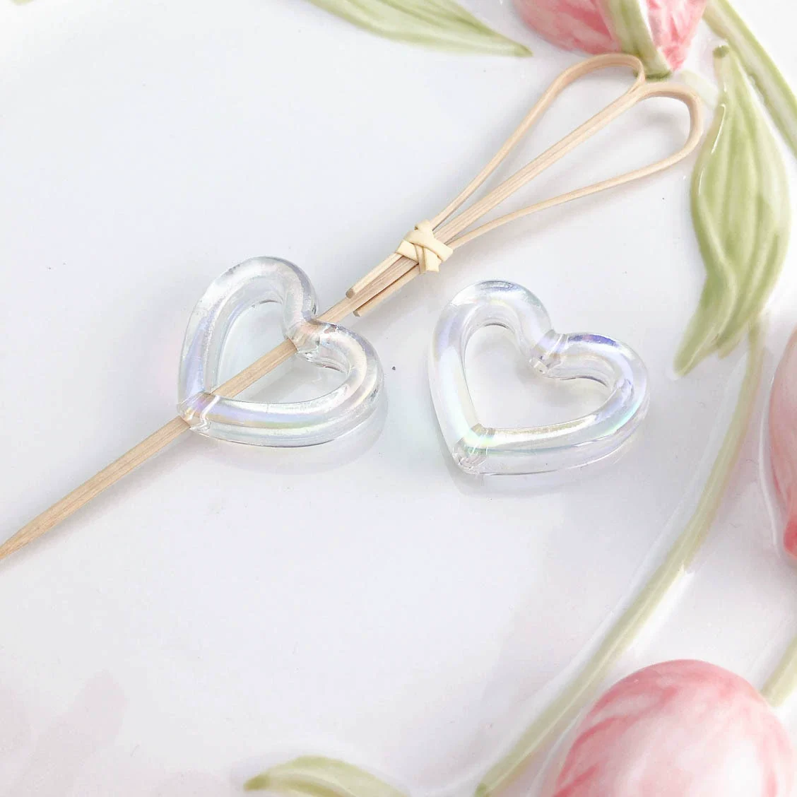 Uvplated Acrylic Photo Frame Love Stars Diy Handmade String Beads Mobile Phone Chain Pendant Jewelry Clothing Accessories - Image 9