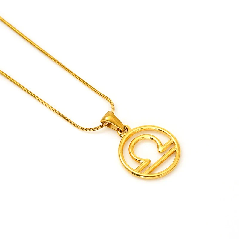 Versatile Hollow Constellation Pendant 316L Stainless Steel Clavicle Chain Electroplated Fashion Necklace - Image 12