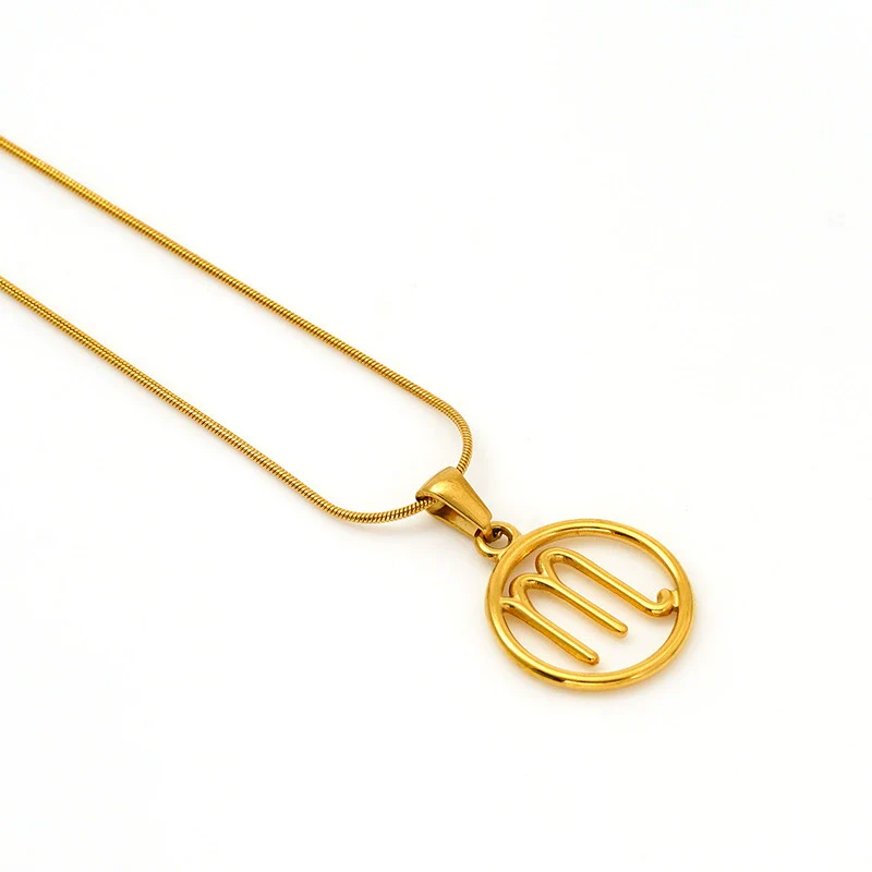 Versatile Hollow Constellation Pendant 316L Stainless Steel Clavicle Chain Electroplated Fashion Necklace - Image 13