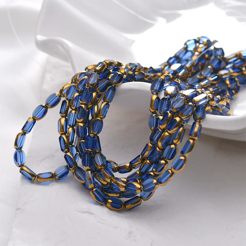 Vintage Mini Oval Cut Crystal Glass Glaze Beads Jewelry Making Material For Necklace And Bracelet - Image 10