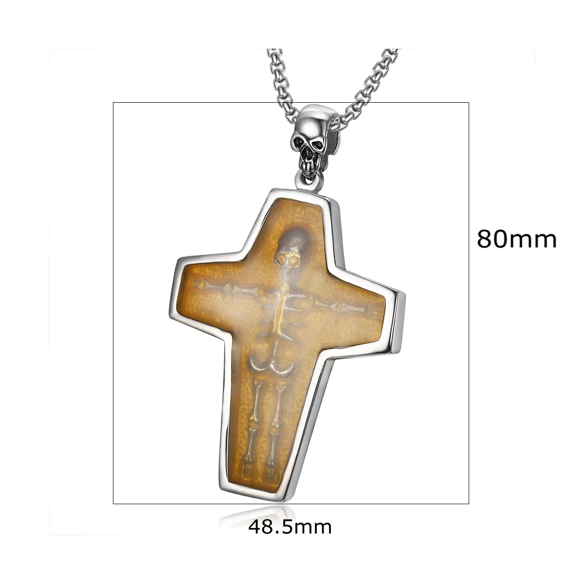 Vintage Mummy Skull Pendant 316 Stainless Steel Polishing - Image 2