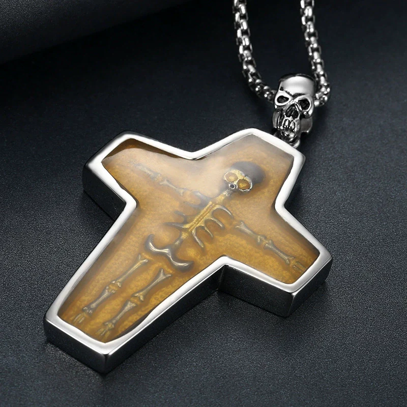 Vintage Mummy Skull Pendant 316 Stainless Steel Polishing - Image 3