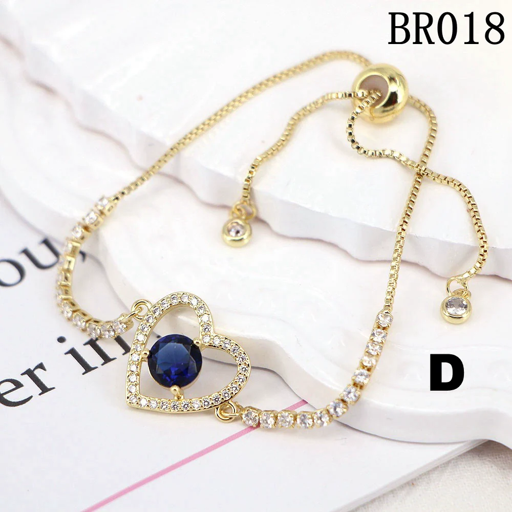 Vintage Simple Heartshaped Copper Women's Electroplated Bracelet - Image 8
