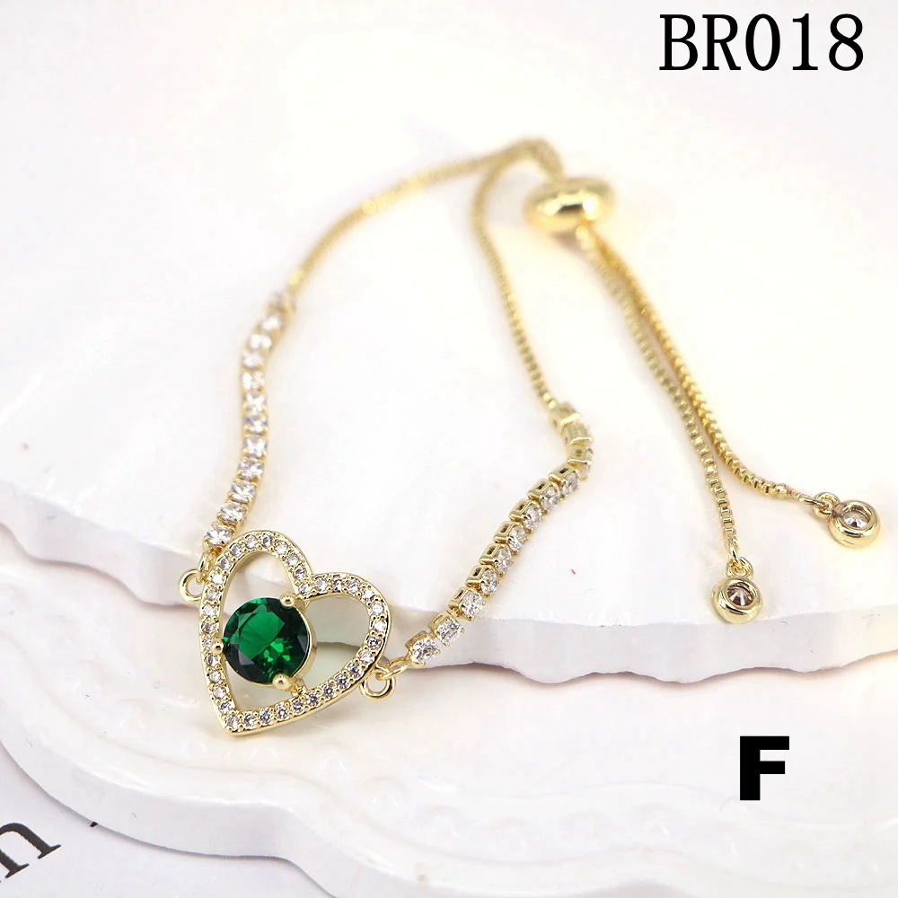 Vintage Simple Heartshaped Copper Women's Electroplated Bracelet - Image 9