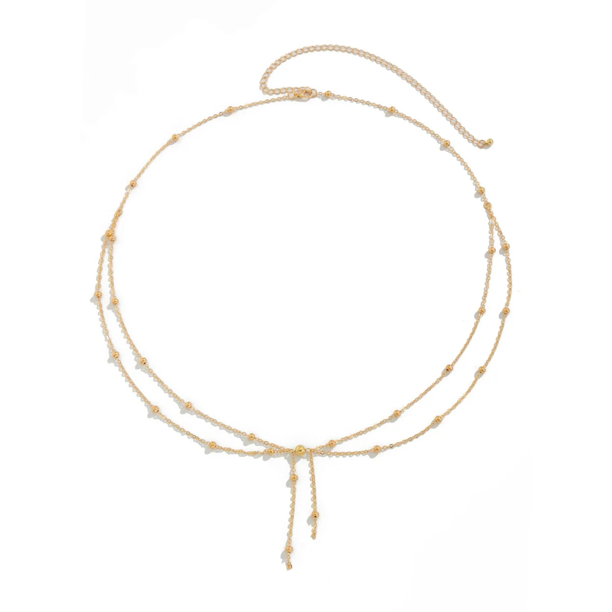 Waist Chain Metal Copper Clad Iron Simple Style Ball Chain For Girls - Image 5