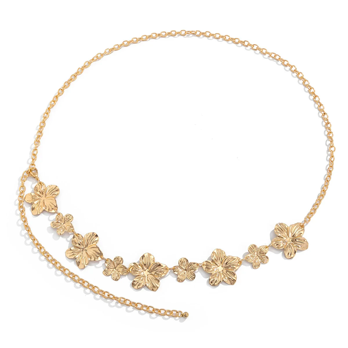 Waist Chain Sexy Metal Iron Three Dimensional Flower Body Chain For Women - Image 5