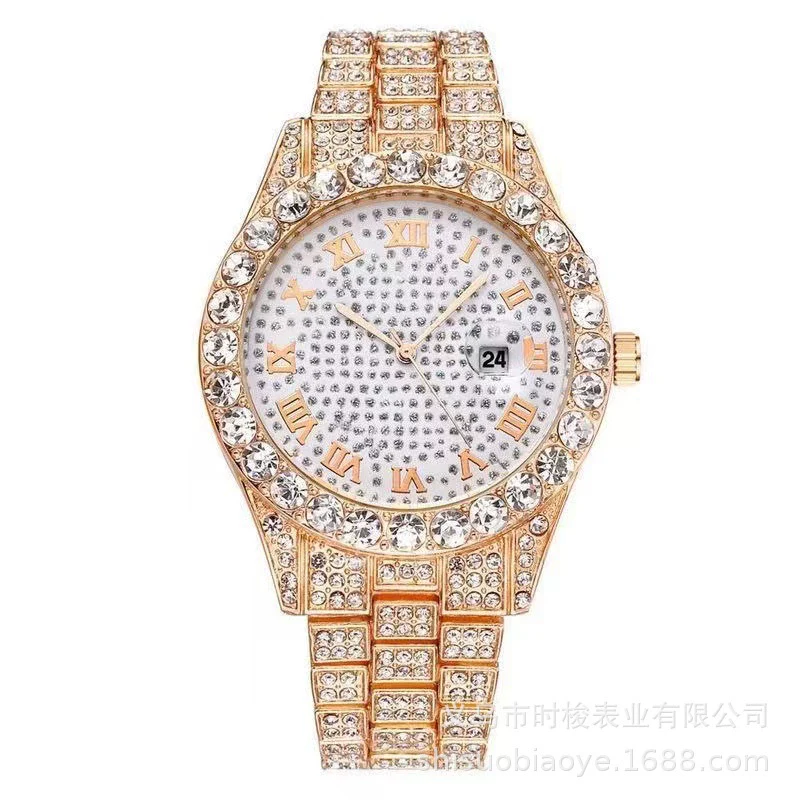 Watch Alloy Band Round Dial Roman Scale Leisure Quartz Watch For Men - Image 8
