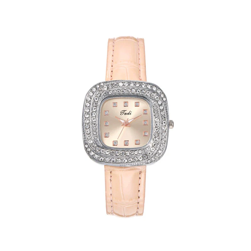 Watch Alloy Imitation Leather Square Quartz Luxury Style - Image 3