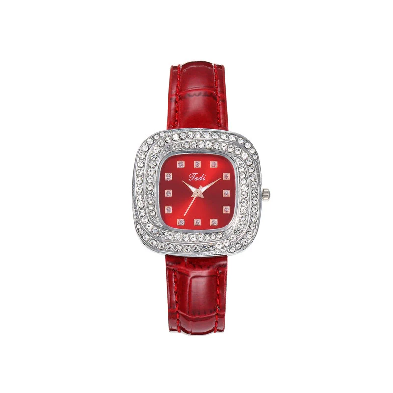 Watch Alloy Imitation Leather Square Quartz Luxury Style - Image 4