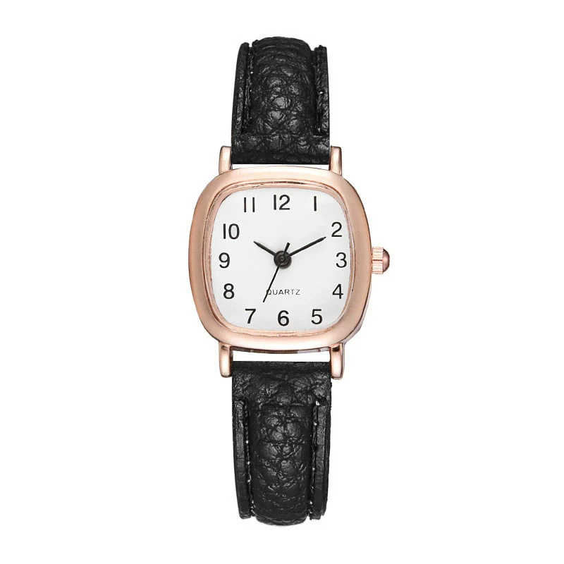 Watch Alloy Imitation Leather Strap Square Dial Leisure Style - Image 6