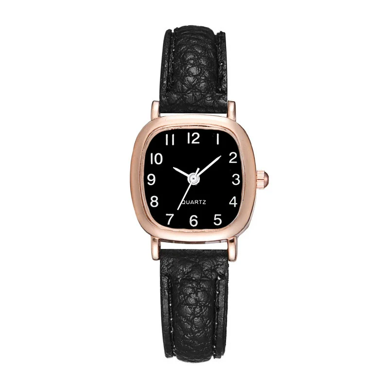 Watch Alloy Imitation Leather Strap Square Dial Leisure Style - Image 8