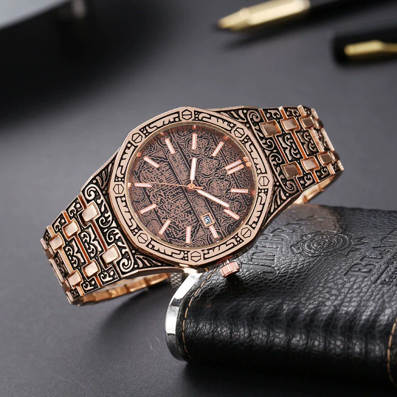 Watch Alloy Stainless Steel Octagonal Rhombus Luminous Classic Fashion Business Universal