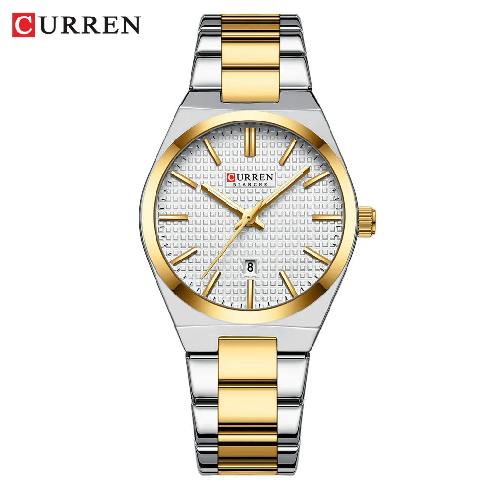 Watch Alloy Stainless Steel Titanium Metal Round Business Style Spiral Crown Single Folding Buckle - Image 14