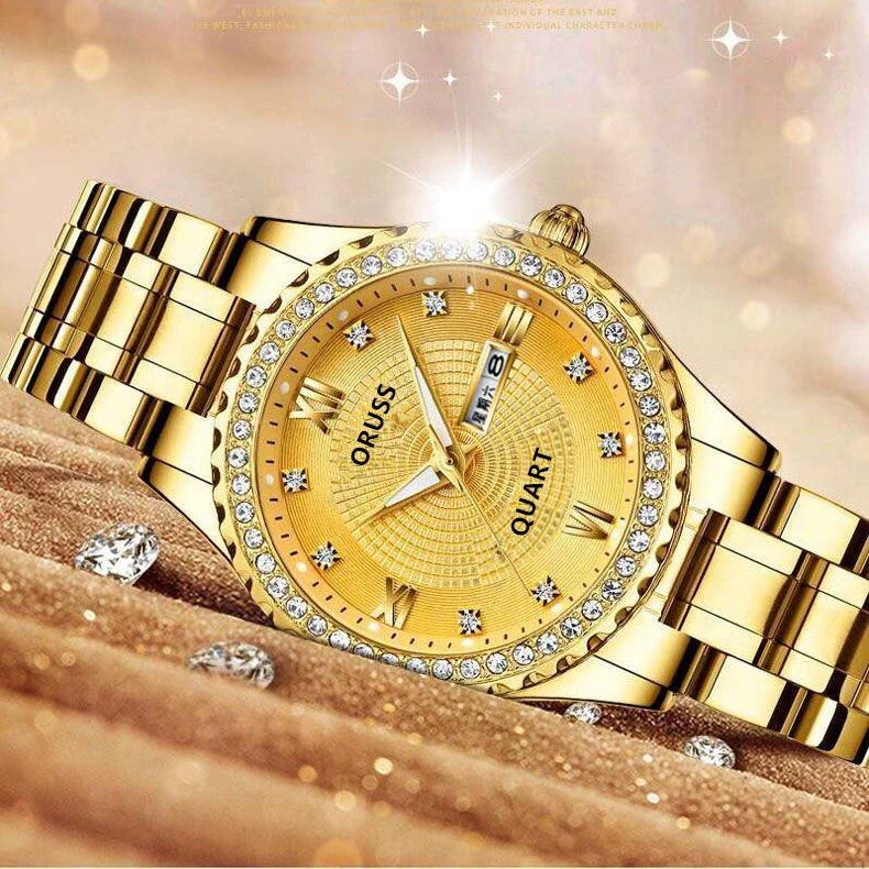 Watch Alloy Strap Alloy Case Mineral Strengthened Glass Mirror Round Dial Business Style Waterproof - Image 3