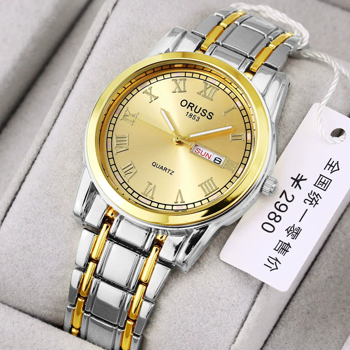 Watch Automatic Movement Round Stainless Steel Glass Mirror Luminous Waterproof Business Style For Men - Image 10
