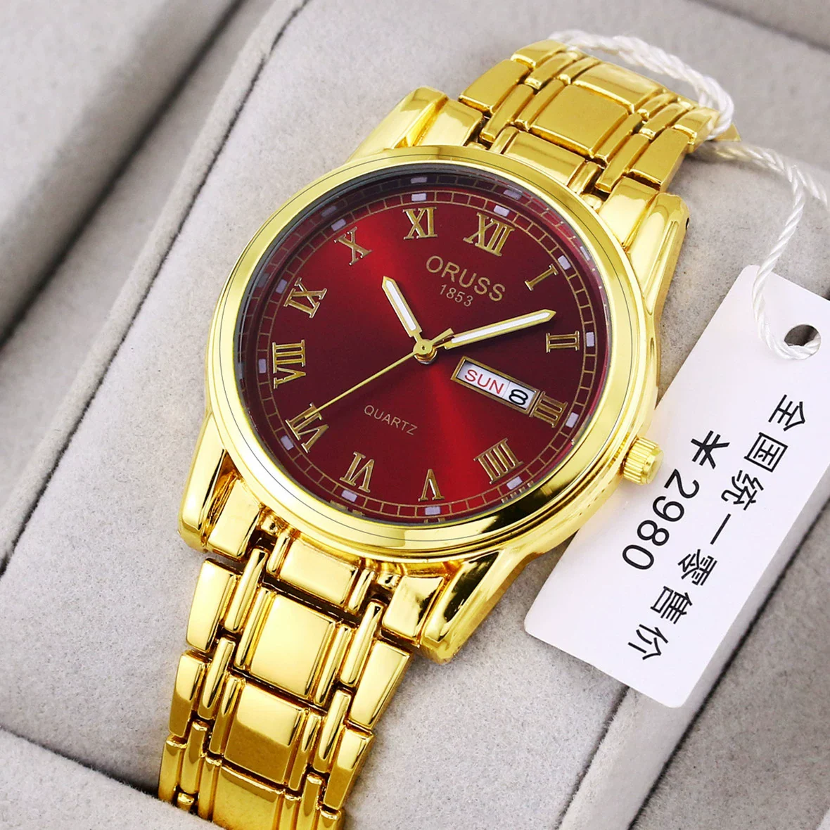 Watch Automatic Movement Round Stainless Steel Glass Mirror Luminous Waterproof Business Style For Men - Image 11