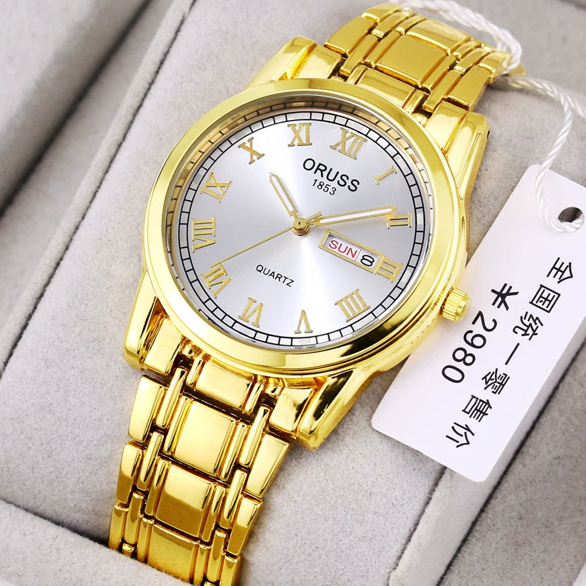 Watch Automatic Movement Round Stainless Steel Glass Mirror Luminous Waterproof Business Style For Men - Image 15