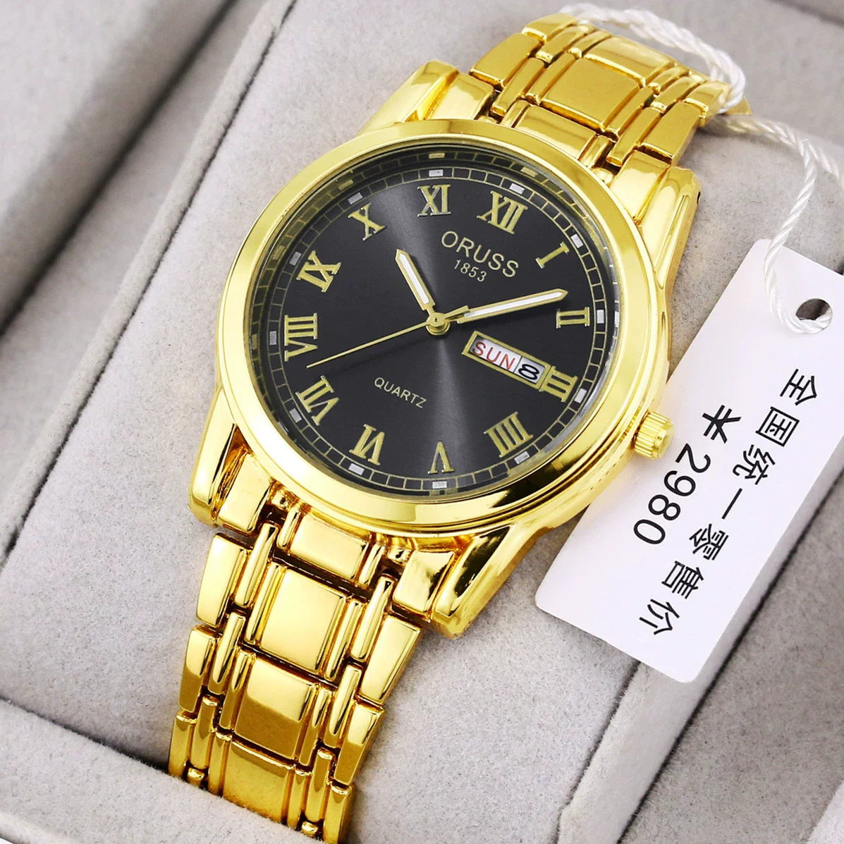 Watch Automatic Movement Round Stainless Steel Glass Mirror Luminous Waterproof Business Style For Men - Image 16