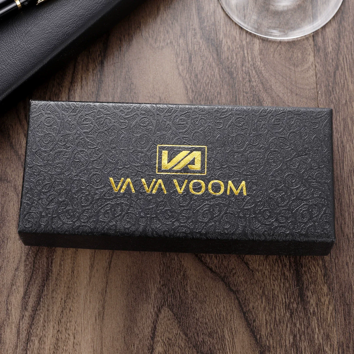 Watch Box Black Sponge Printed Logo - Image 10