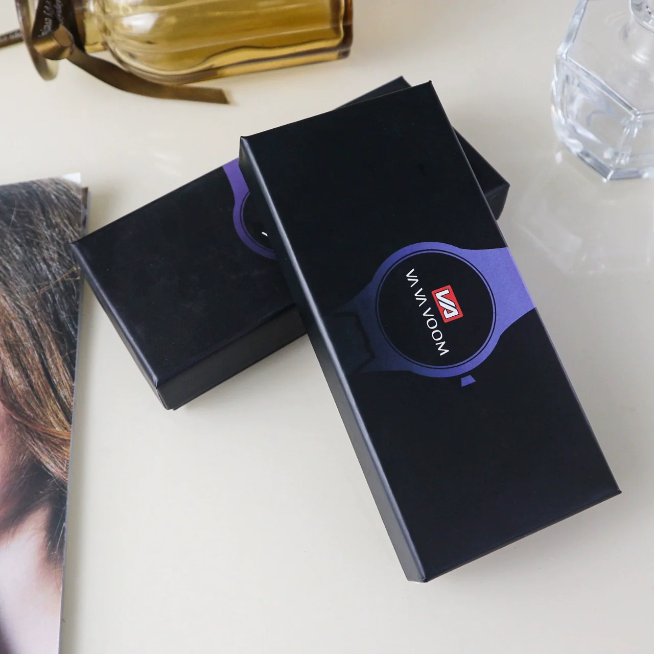 Watch Box Black Sponge Printed Logo - Image 2