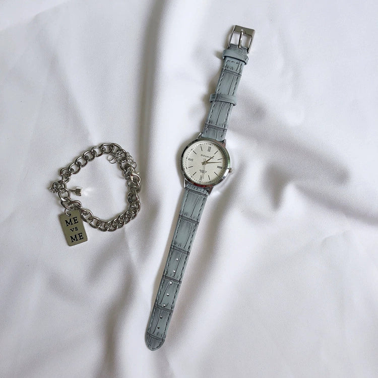 Watch For Female Middle School Students Alloy Ordinary Glass Mirror Leisure Retro Style - Image 3