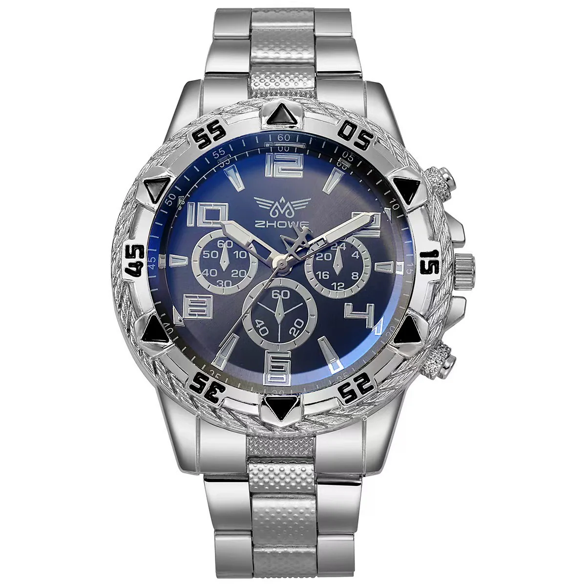 Watch Men's Casual Steel Band Round Dial Alloy Case Quartz Watch - Image 7
