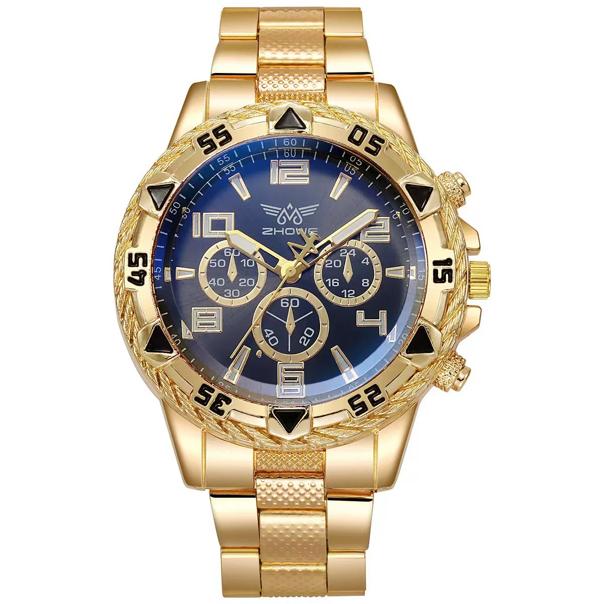 Watch Men's Casual Steel Band Round Dial Alloy Case Quartz Watch - Image 8