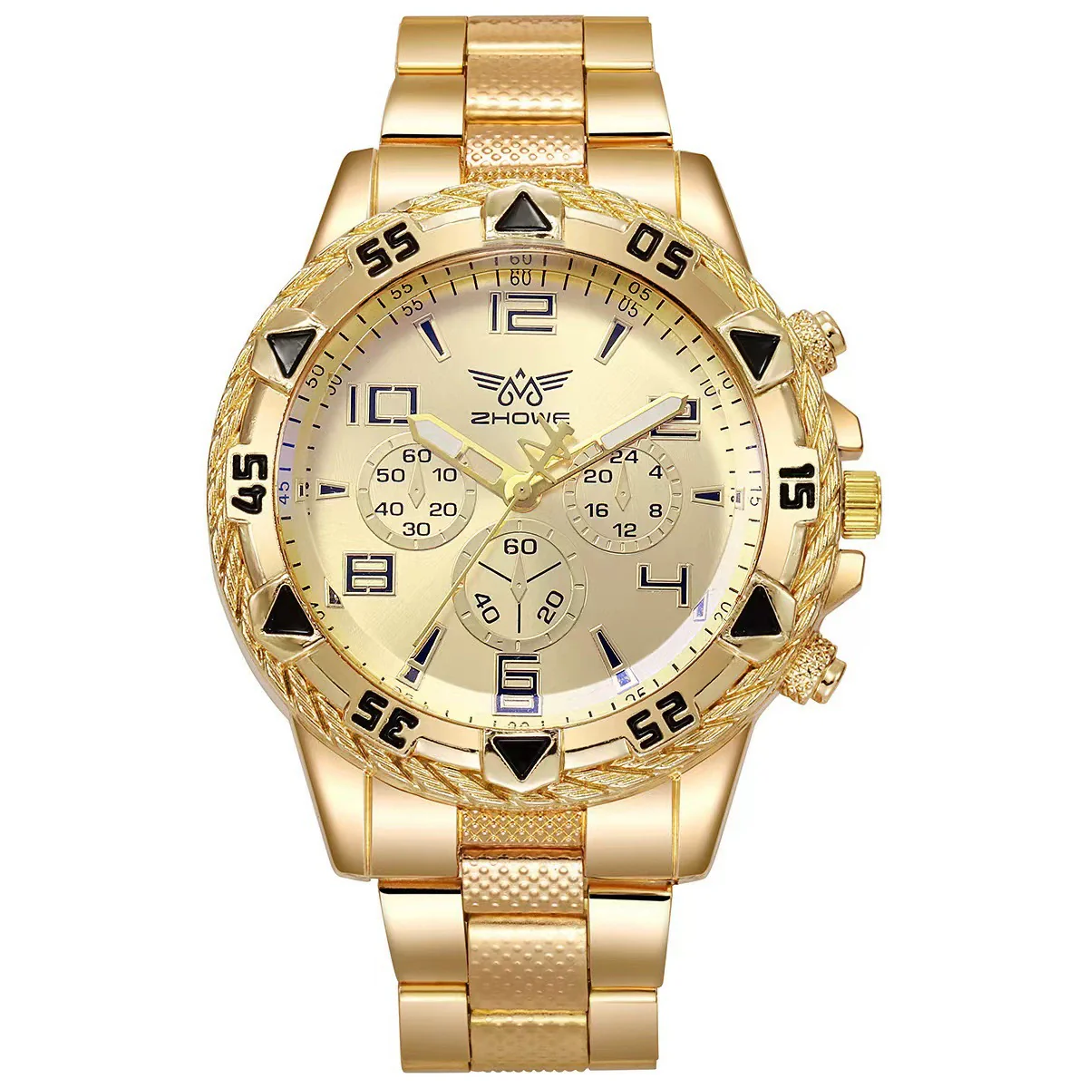Watch Men's Casual Steel Band Round Dial Alloy Case Quartz Watch - Image 9