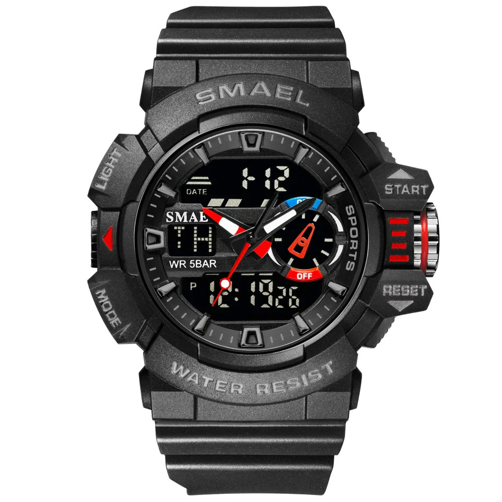 Watch Plastic Round Dial Electronic Movement Waterproof Outdoor Mountaineering Student - Image 10