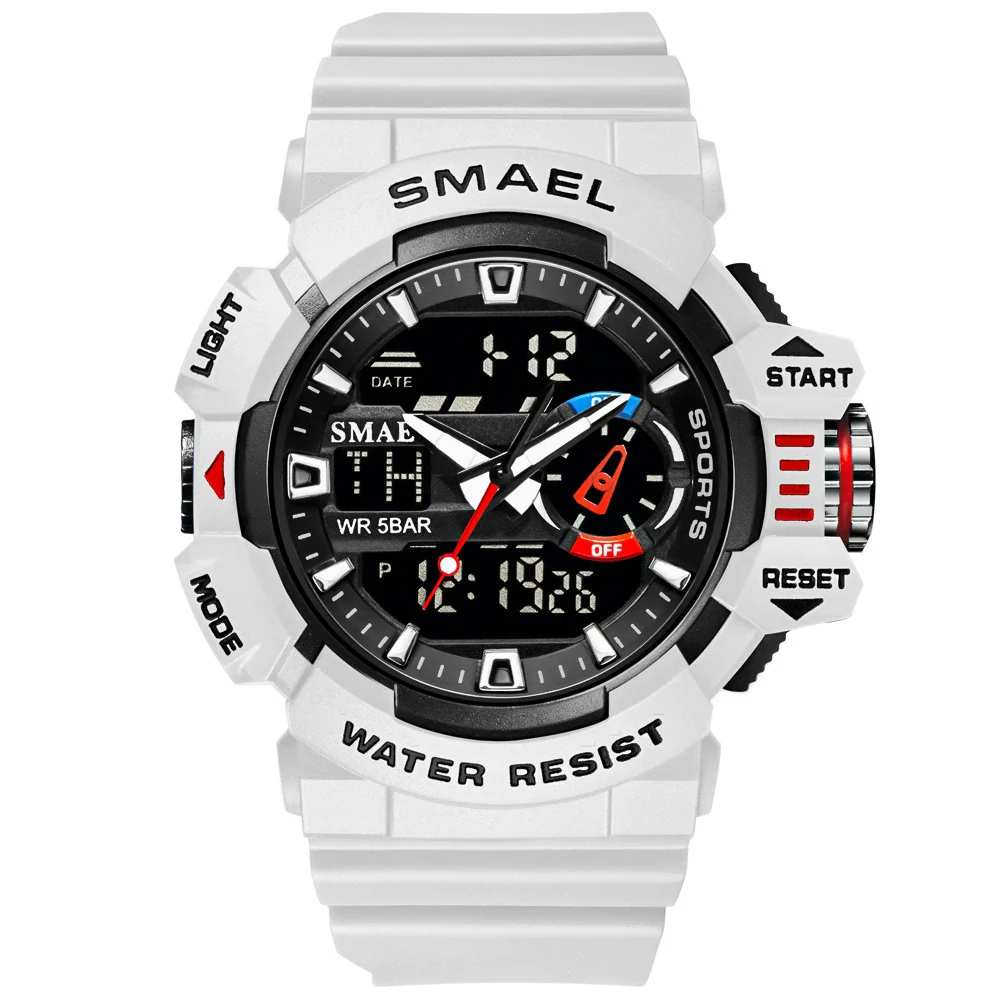 Watch Plastic Round Dial Electronic Movement Waterproof Outdoor Mountaineering Student - Image 6