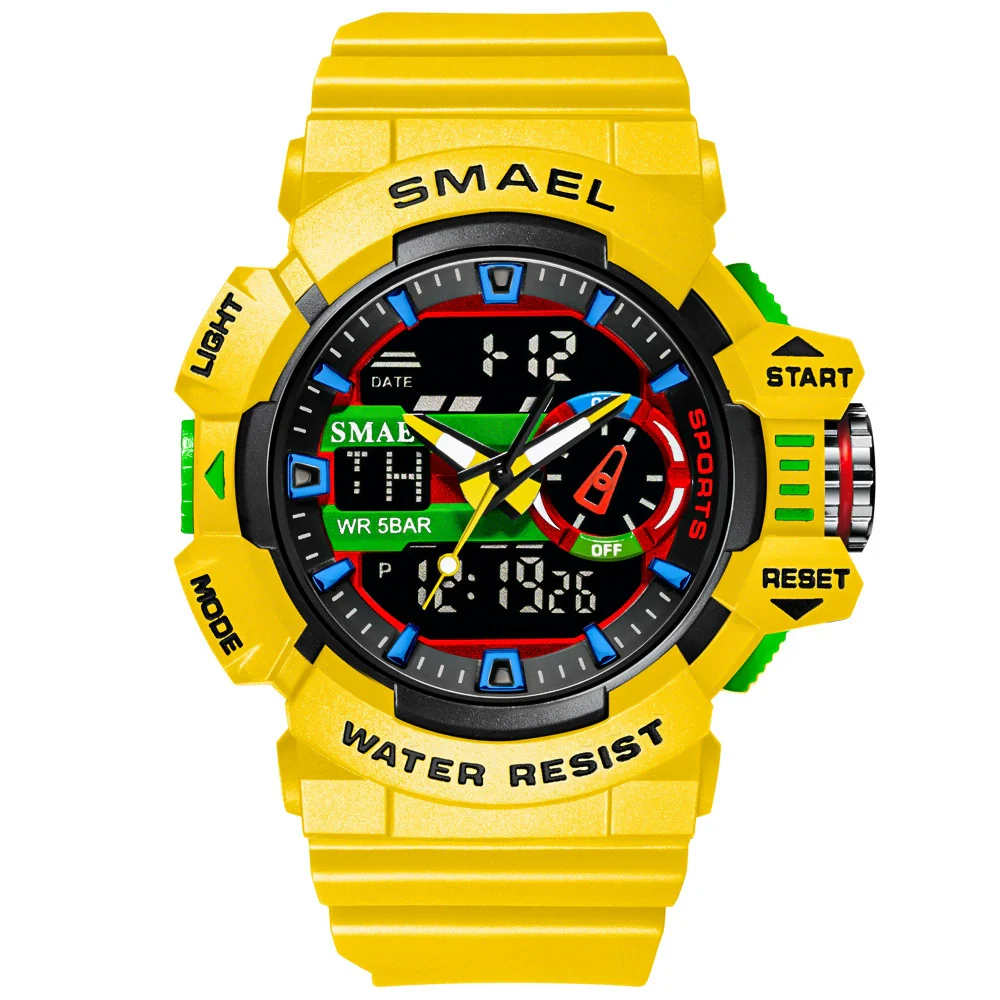 Watch Plastic Round Dial Electronic Movement Waterproof Outdoor Mountaineering Student - Image 7