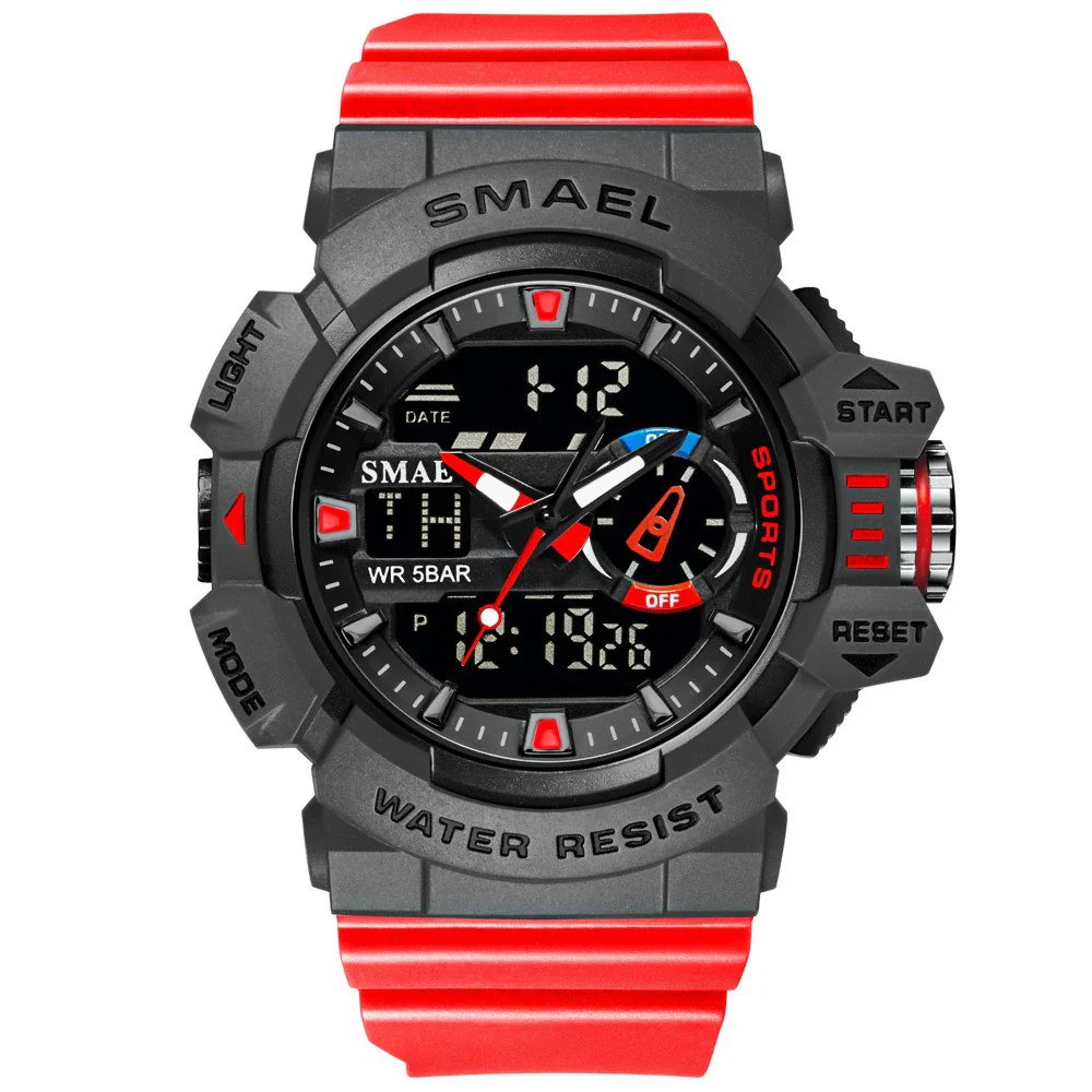 Watch Plastic Round Dial Electronic Movement Waterproof Outdoor Mountaineering Student - Image 8