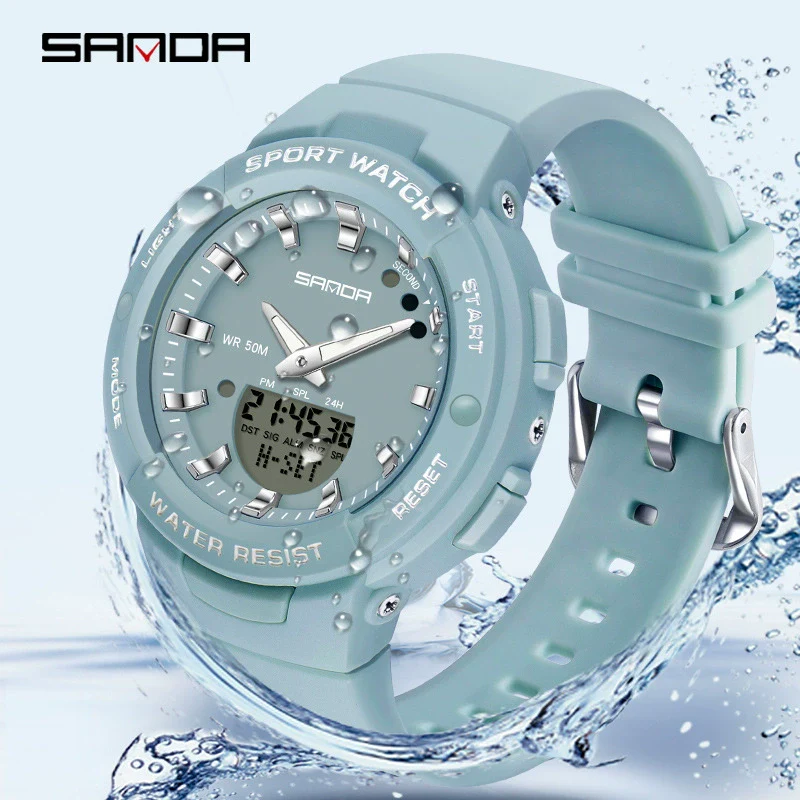 Watch Resin Round Outdoor Waterproof Casual Fashion Student Watch For Men And Women