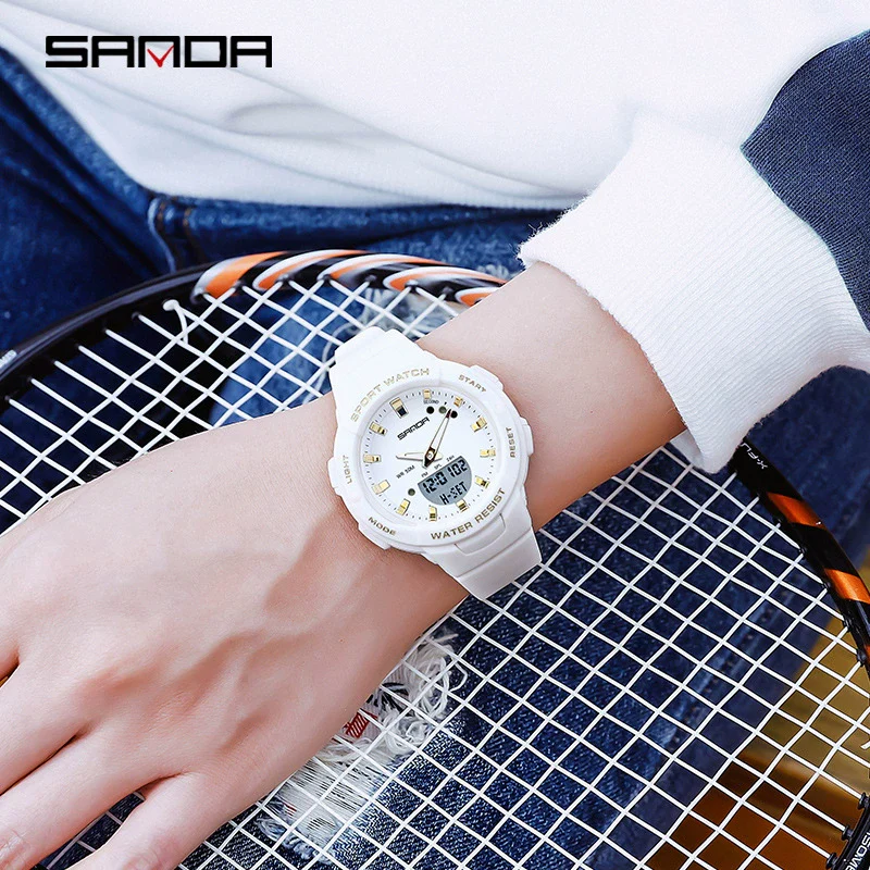 Watch Resin Round Outdoor Waterproof Casual Fashion Student Watch For Men And Women - Image 2