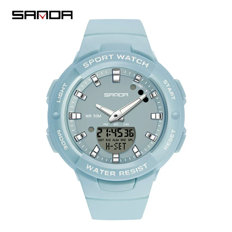Watch Resin Round Outdoor Waterproof Casual Fashion Student Watch For Men And Women - Image 3