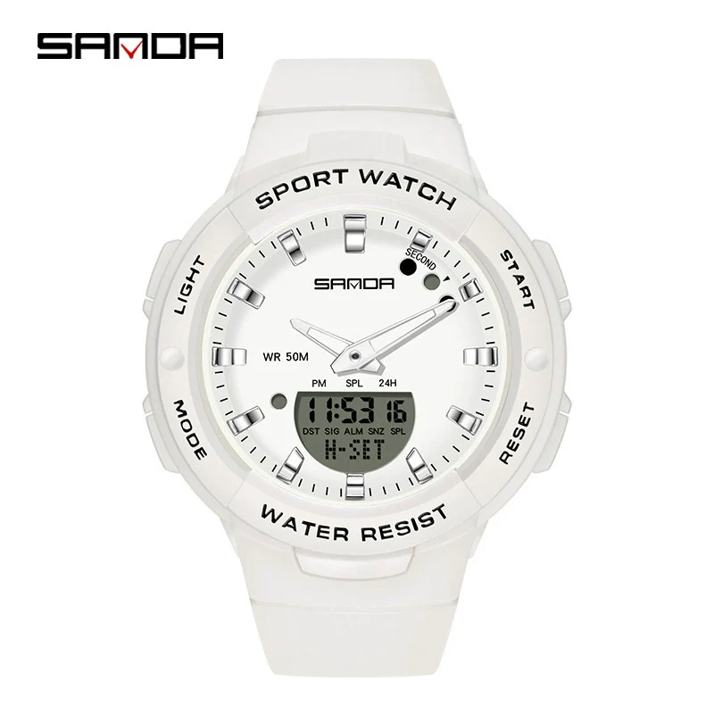 Watch Resin Round Outdoor Waterproof Casual Fashion Student Watch For Men And Women - Image 4