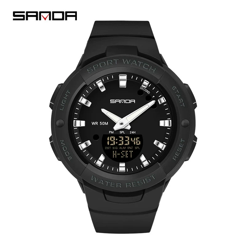 Watch Resin Round Outdoor Waterproof Casual Fashion Student Watch For Men And Women - Image 5