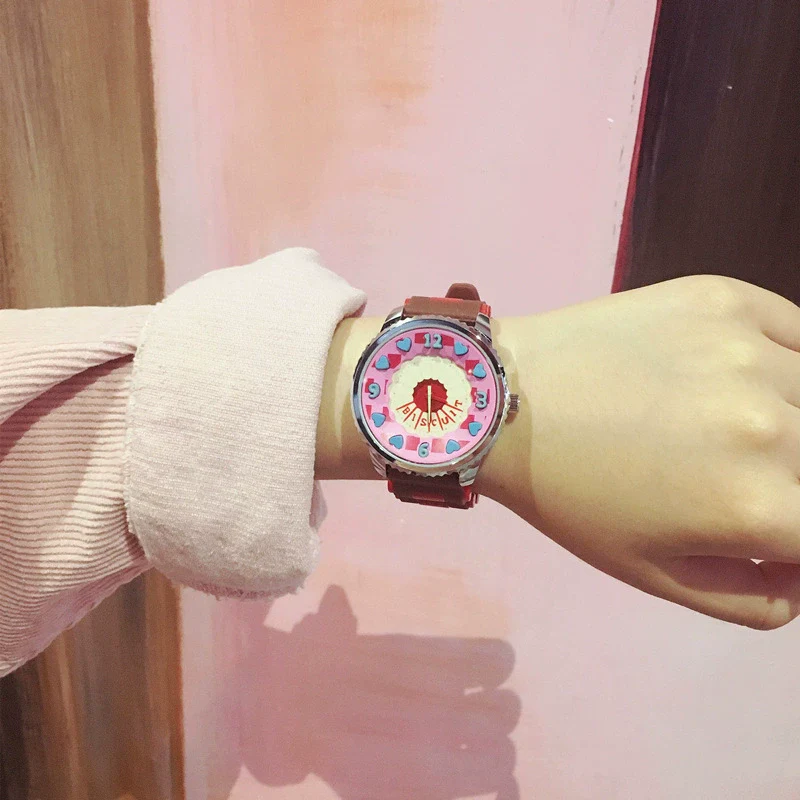 Watch Silicone Cartoon Round Style For Couple - Image 4
