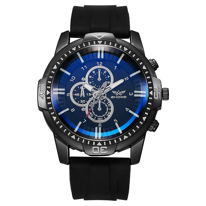 Watch Silicone Sapphire Glass Round Business Style Alloy Stainless Steel - Image 7