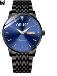 Watch Stainless Steel Mineral Strengthened Glass Mirror Business Style Printed Logo Waterproof - Image 15
